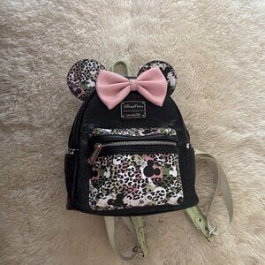 LOUNGEFLY MINNIE MOUSE BACKPACK, 10" x 9" x 5"